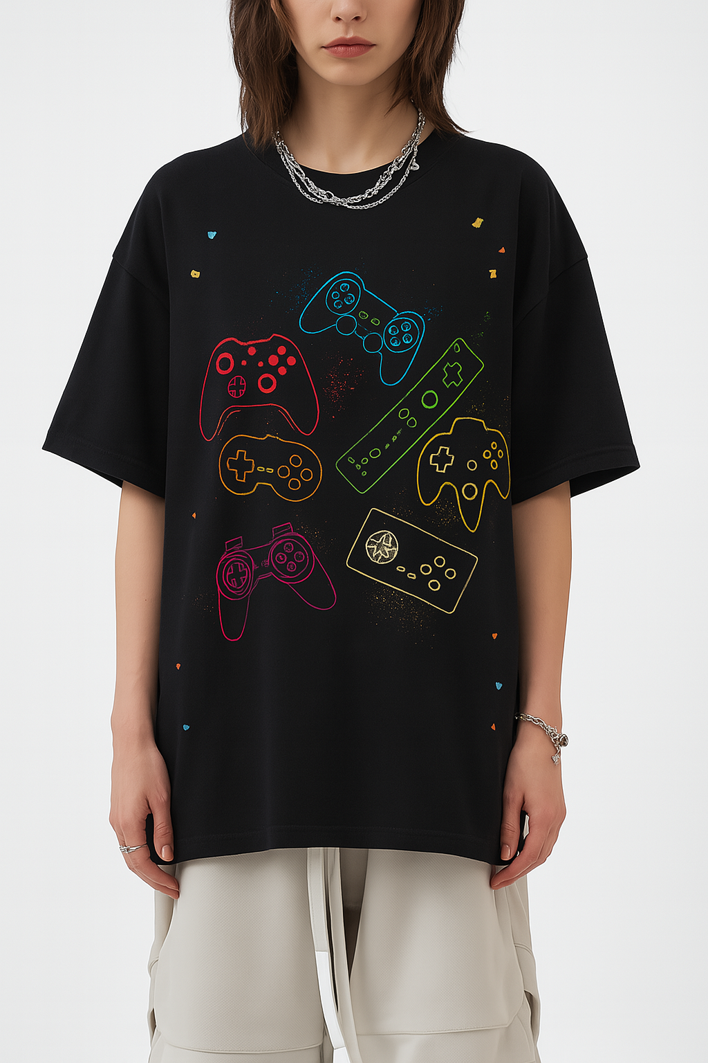 Games Paint Splatter T-Shirt
